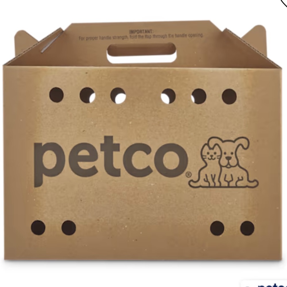 Petco Cardboard Small Pet Carrier 18.5" x 9" x 12"